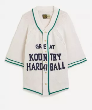 White Great Kountry Baseball Jersey