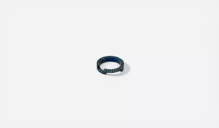 C RING R/XV-II-CS-C2-BLUG-BS OR BLEU 18 KARATS 3.35 GR