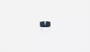 B8G2 C RING R/XV-II-C-B8G2-BLUG-BS OR BLEU 18 KARATS 13 GR