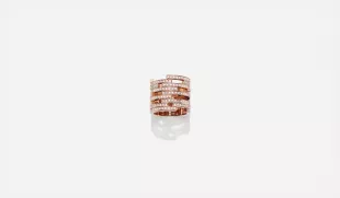 C RING R/XV-II-CS-C7-RG-WS OR ROSE 18 KARATS 24 GR