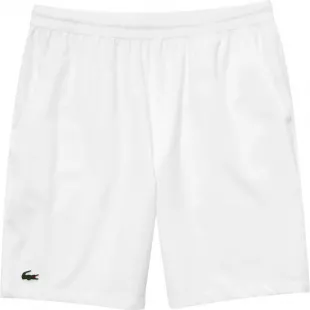 White Lined Tennis Shorts