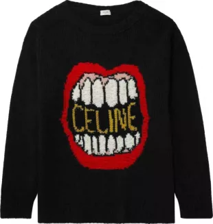 Black Mouth Logo Sweater