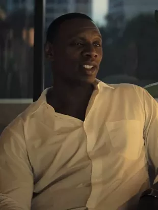 French Lover 2025 Omar Sy White Shirt