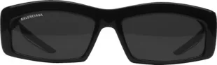 Black Blow Rectangle Sunglasses