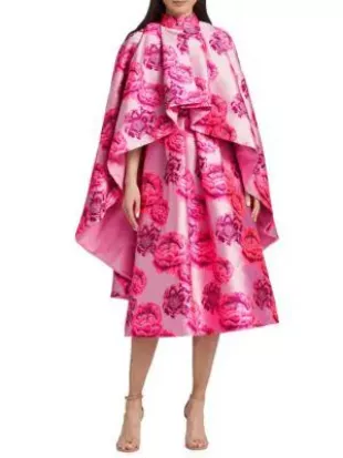 Susanne Floral High Low Cape