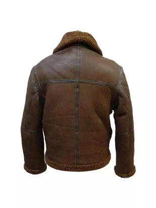 Mens B3 Aviator RAF Shearling Flight Bomber Jacket