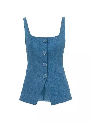 Only Murders In The Building S05 Selena Gomez Blue Vest