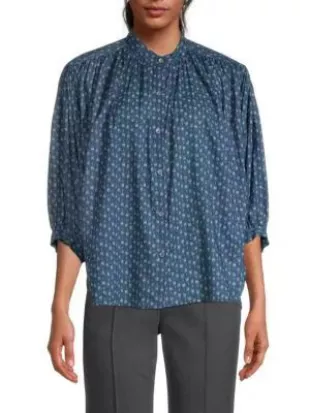 Ikat Pattern Cotton Shirt