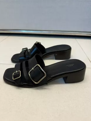Aly à Talon 50mm leather slides