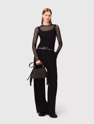 Jersey Diamante Top