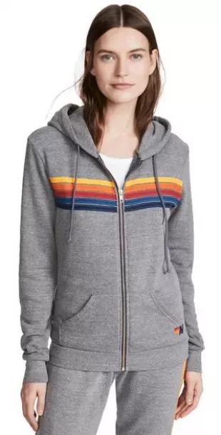 5 Stripe Zip Hoodie