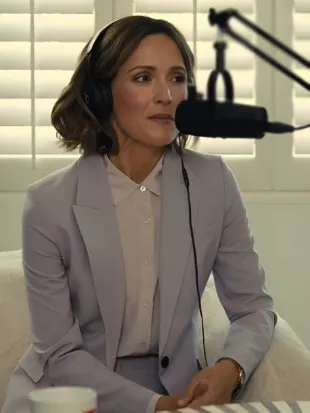 Platonic S02 Rose Byrne Purple Suit