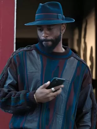 Play Dirty 2025 LaKeith Stanfield Multicolor Sweater