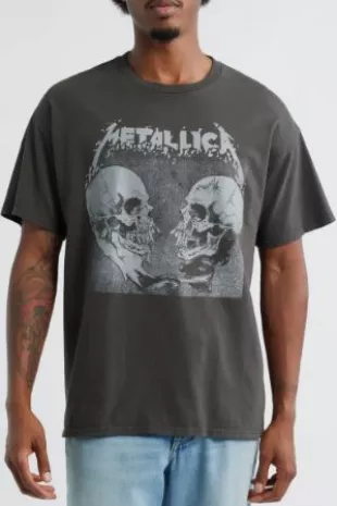 Metallica Skull Graphic T Shirt