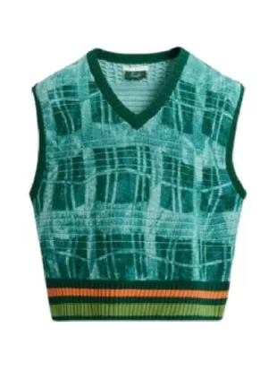 Access Hollywood 2025 Scott Evans Teal Green Graphics Vest