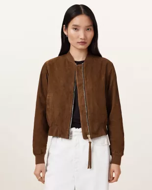 Orten Suede Bomber Jacket