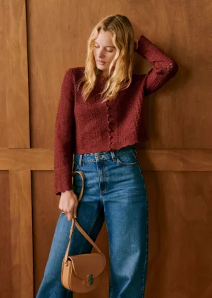 Noelie Cardigan in Brick