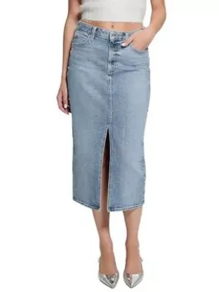 Eco Mila Denim Midi Skirt