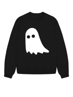 Noel Fielding Ghost Halloween Jumper Black