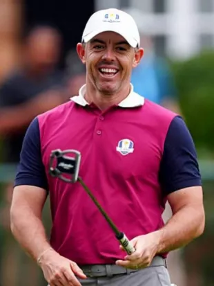Team Europe Ryder Cup 2025 Rory McIlroy Purple Polo Shirt