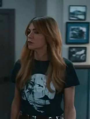 High Potential S02 Kaitlin Olson Black Graphic Tee