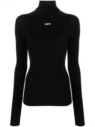 Off-Stamp High-Neck Top