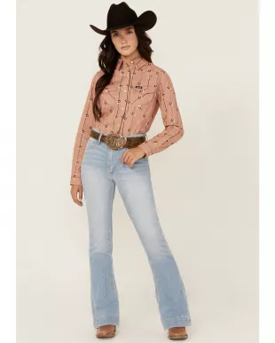 Kimes Ranch Women's Jennifer Light Wash High Rise Trouser Jeans