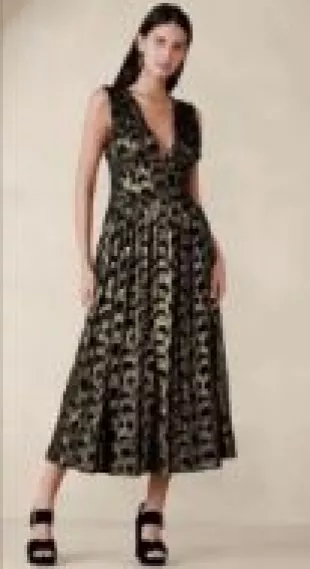 Mali Silk Jacquard Dress