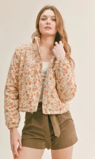 Marigold Fields Corduroy Puffer Jacket