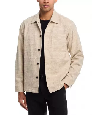 Overshirt in Tweed Canvas
