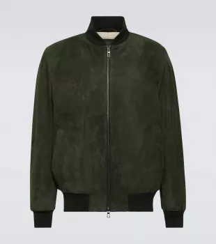 Suede Bomber Jacket