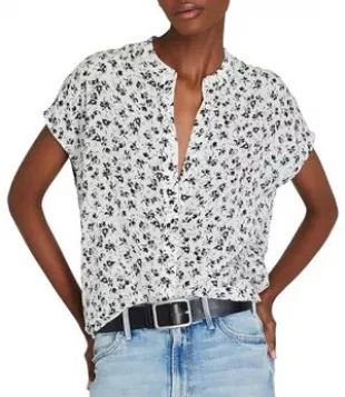 Silk Front Placket Shirt