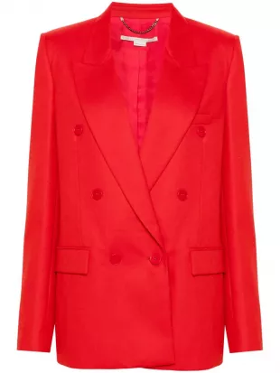 Wool Double-breasted Blazer