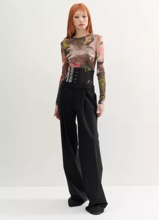Print Bustier Trousers