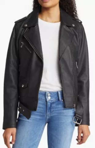 Belted Moto Jacket