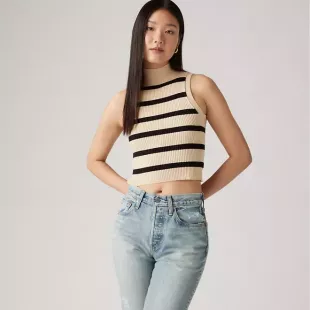 Tulip Mockneck Tank Top