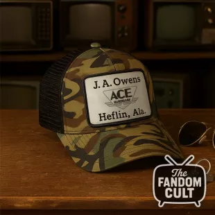 Retro Camo Mesh Cap with J. A. Owens ACE Hardware Patch