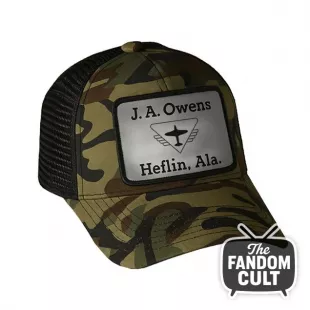 Vintage Style Camo Patch Trucker Cap