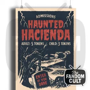 Haunted Hacienda Halloween Poster (Los Spooky Noches)