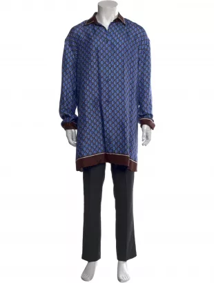 GG Canvas Silk Shirt