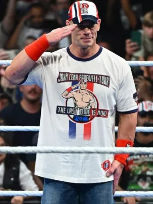 White John Cena Farewell Tour 2025 Lyon T-Shirt