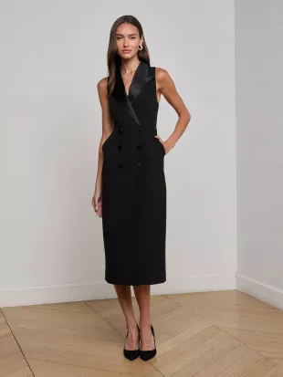 Catherine Tuxedo Midi Dress