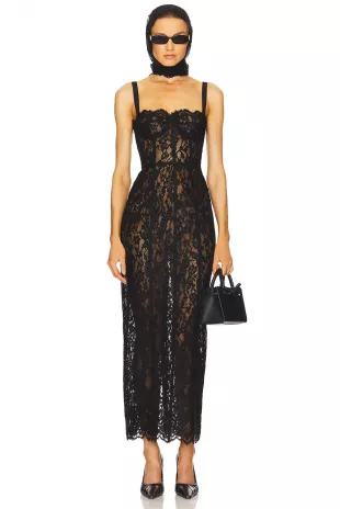 The Lace Column Dress