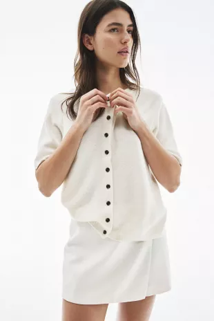 Knit Cardigan in Cream