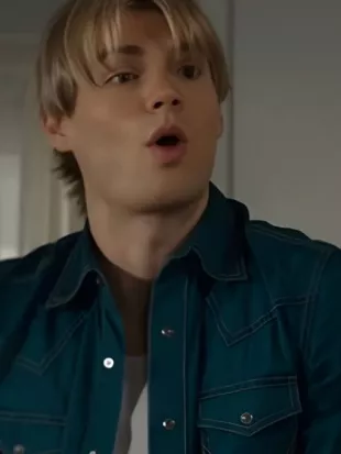 My Life With The Walter Boys S2 Noah LaLonde Teal Shirt