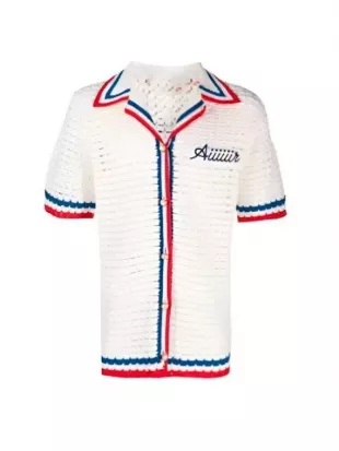 Made In Chelsea 2025 Kabir Khurana White Knitted Shirt