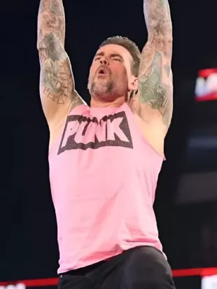 CM Punk WWE Raw Pink Tank Top
