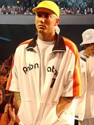 Unisex Eminem PnB Nation White Jacket