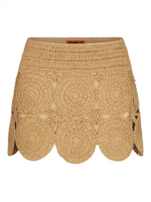 Beep Beep Mini Skirt in Natural