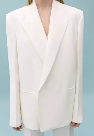 Suit Jacket with Adjustable Back Strap